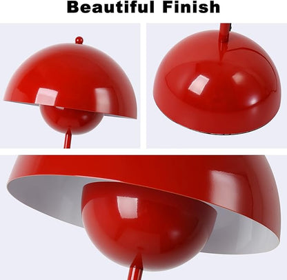 COSYLUX Modern Floor Lamp for Living Room, Industrial Tall Standing Lamp for Bedroom, Metal Shade Reflecting Light Reading Floor Lamp for Office, Nursery Room, Corner(Dark Red)