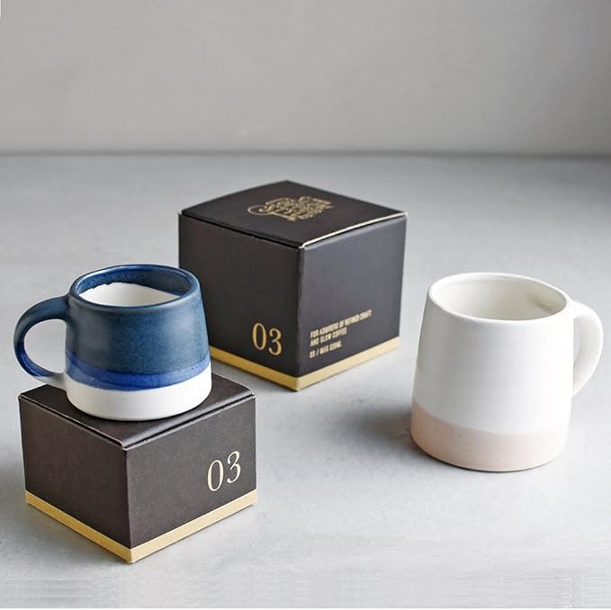 KINTO SCS-S03 20756 Mug, 11.8 fl oz (320 ml), Navy x White, Gift Present