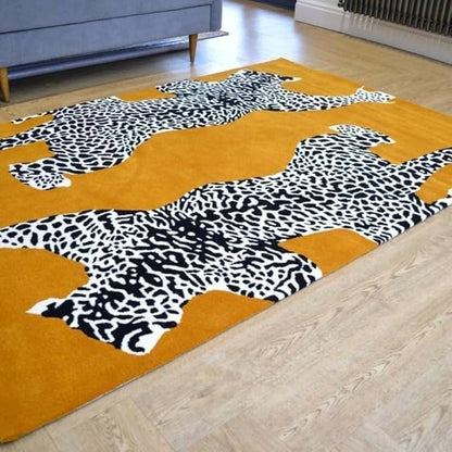 Hand Tufted Modern & Unique Animal Rugs 100% Wool, Soft and Durable Rugs for Your Living Room, Bedroom,Hall Or Any Room (Multi Colour E1, 8 X 10 Feet)