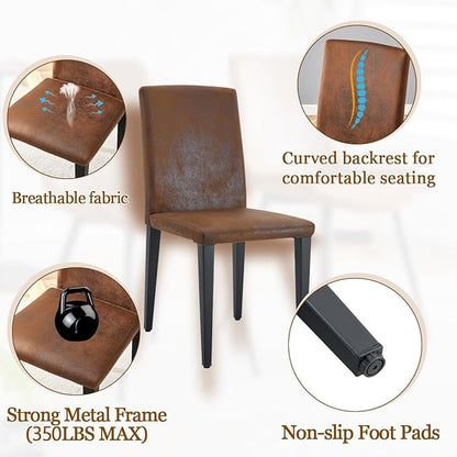 79" Dining Table Set for 10,Large Rectangular Kitchen Table Set for 10 with Cushioned Chairs,Modern Mid-Century Wood Dining Room Table Set for 10,Ideal for Dining & Gatherings (Walnut)