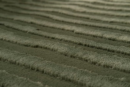 Revival Rugs Soloba 2'7"x9' Machine Washable Runner Rug for Hallway Entryway - 100% Recycled Oeko-TEX Certified, Medium Pile, Green