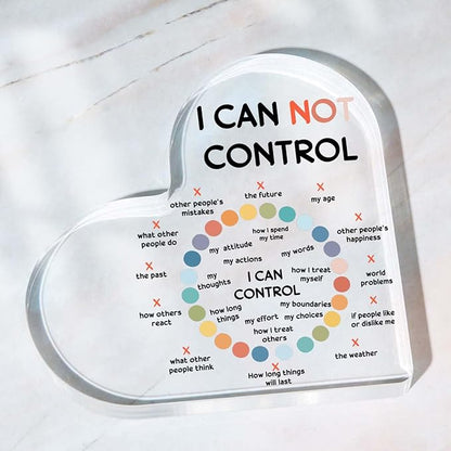 Mental Health Decor, Psychotherapy Affirmations Heart Acrylic Sign, School Counselor Sign, Therapy Anxiety Sign, Therapy Mental Health Gifts for Social Worker Classroom School Counseling Educational