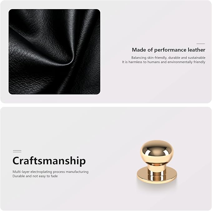 Desk Accessories,Black Vegan Leather Desk Organizers with 1 Draw Remote Control Holder with Gold-Tone Metal Accents Knob for End Tables,Bedside Table,Bedroom