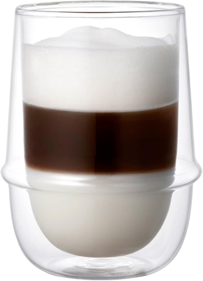 KINTO 23106 KRONOS Double Wall Iced Tea Glass, 11.8 fl oz (350 ml), Heat Resistant Glass, Microwave and Dishwasher Safe, Gift Present