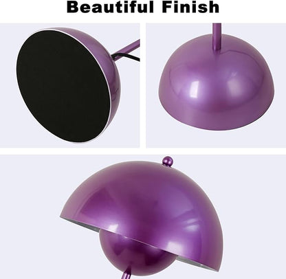 COSYLUX Modern Floor Lamp for Living Room, Industrial Tall Standing Lamp for Bedroom, Metal Shade Reflecting Light Reading Floor Lamp for Office, Nursery Room, Corner(Pearl Purple)