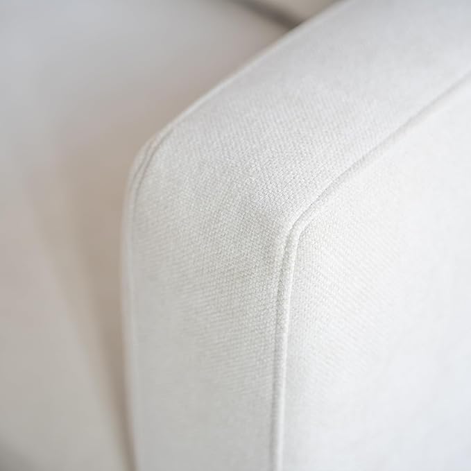 Acanva Luxury L-Shaped Upholstery Convertible Modular Sectional Sofa, Contemporary Reversible Couch with Chaise Lounge for Living Room, Apartment, Linen-Like Cream