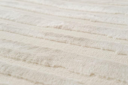 Revival Rugs Soloba 7'10"x10' Washable Area Rug for Living Room Bedroom - 100% Recycled Oeko-TEX Certified, Medium Pile, Beige, Cream