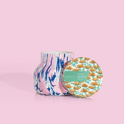 Capri Blue Scented Candles - Pattern Play Glass Jar Candles - Long Lasting Soy Wax Blend - Luxury Home Decor - Notes of Tropical Fruits & Sugared Citrus - Gifts for Women (Volcano, 8 oz)