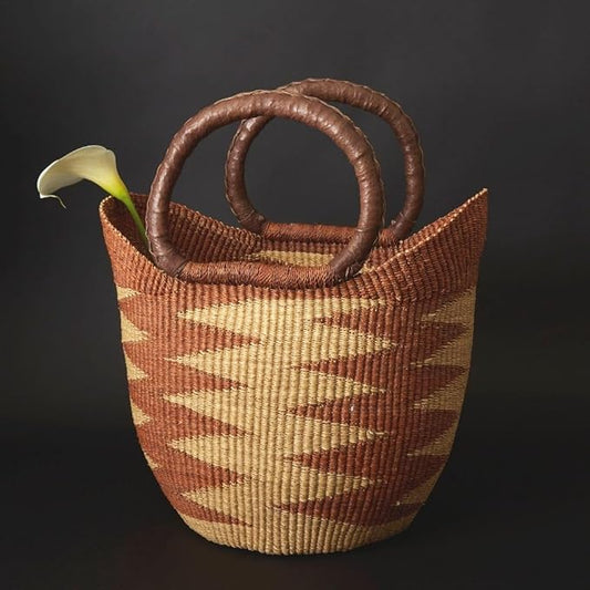 Kitchen & Dining Storage, Reusable Grocery Bag, Countertop Fruits Holder, Picnic Basket, Market Tote, Beach Basket, Harvesting, Foraging, Decorative Wicker Basket, Woven, Boho, Brown Natural