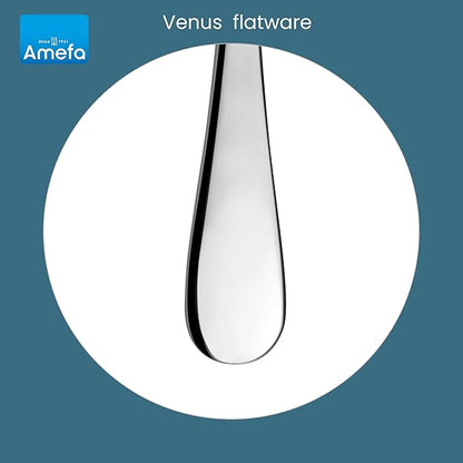 Amefa Venus 20-piece Premium 18/10 Stainless Steel Flatware Set, High Gloss Mirror Finish, Silverware Set Service for 4, Dishwasher Safe, Rust resistant Cutlery.