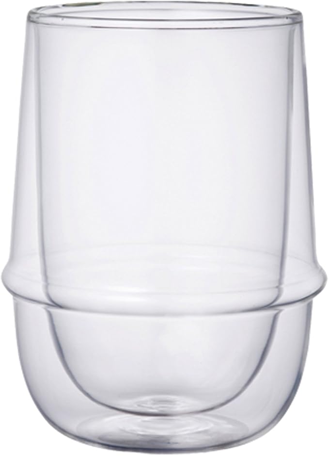 KINTO 23106 KRONOS Double Wall Iced Tea Glass, 11.8 fl oz (350 ml), Heat Resistant Glass, Microwave and Dishwasher Safe, Gift Present