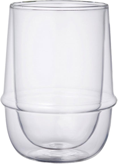 KINTO 23106 KRONOS Double Wall Iced Tea Glass, 11.8 fl oz (350 ml), Heat Resistant Glass, Microwave and Dishwasher Safe, Gift Present