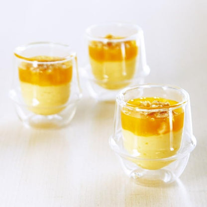 KINTO 23104 KRONOS Double Wall Espresso Cup, 2.8 fl oz (80 ml), Heat Resistant Glass, Microwave and Dishwasher Safe, Gift Present