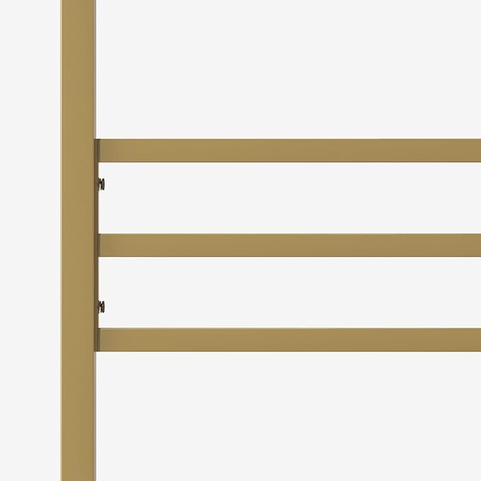 ZINUS Patricia Gold Metal Canopy Platform Bed Frame, Mattress Foundation with Steel Slat Support, No Box Spring Needed, Easy Assembly, Full