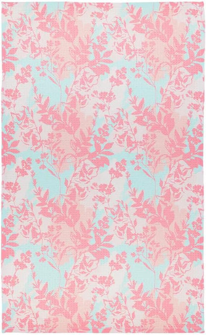 Modern Style Premium Kitchen Tea Towel Super Absorbent Fast Drying Microfiber Cotton Candy Floral