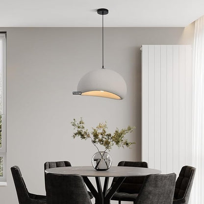 19.7in Wabi Sabi Pendant Lights Kitchen Island Lighting Fixture Ceiling Mount Grey Modern Japanese Lamp Japandi Chandelier for Dining Living Room Hallway Bedroom Restaurant Hanging Lamp