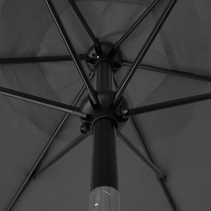 Sunnyglade 7.5' Patio Umbrella Outdoor Table Market Umbrella with Push Button Tilt/Crank, 6 Ribs