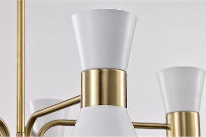 Mariet 25 Inch Modern Geometric Chandelier 5 Light