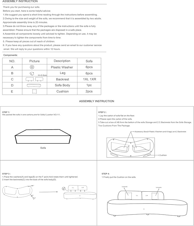 90" Curved Sofa with Throw Pillows, 4 Seater Luxury Velvet Couch with Half Moon Design and High-Density Foam, Ideal for Modern Living Room, Office & Apartment, Red Orange
