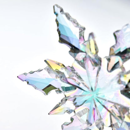 2025 Edition Crystal Snowflake Ornament Christmas Tree Ornament Home Decor Gift (2025-Fantasy Color)