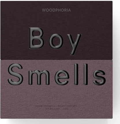 Boy Smells - Woodphoria Scented Candles for Men and Women - 8.5 oz - Soy, Coconut Wax Candle Blend - Aromatic Candles for Home with Fig, Sandalwood and Jasmine - 50-Hour Burn - Cotton Wick