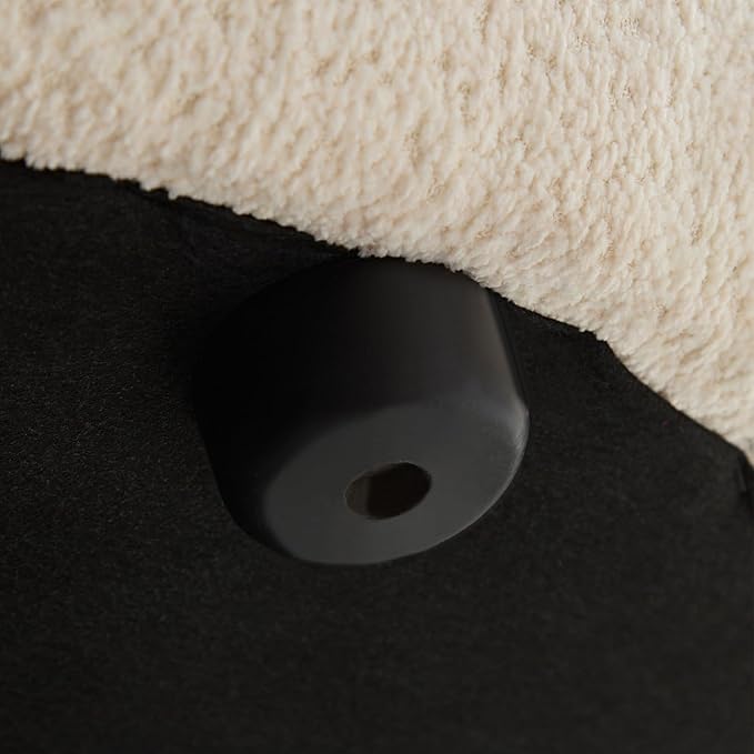 109" Modern Curved Sofa Sectional Couch, Luxury Comfy Boucle Upholstered Couches, Oversized 3 Seater Minimalist Deep Seat Modular Sofas for Living Room,Bedroom, Home Office, Apartment, White