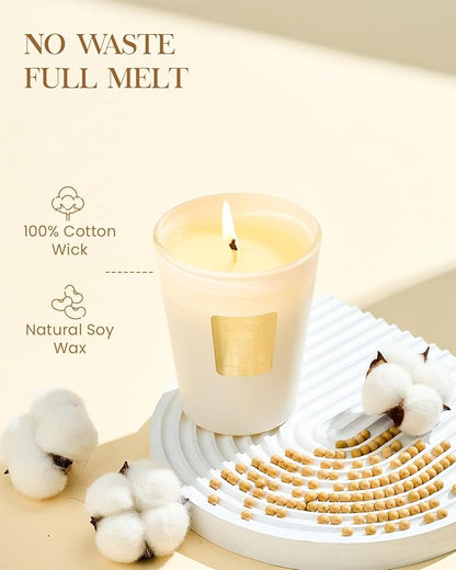 M&SENSE Puffy Cloud Dream Scented Candle Home Decor, Natural Soy Wax,14.1oz 60 Hours Long Lasting Slow Burning, Aromatherapy Fall Winter Candle for Stress Relief