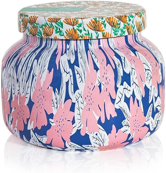 Capri Blue Scented Candles - Pattern Play Glass Jar Candles - Long Lasting Soy Wax Blend - Luxury Home Decor - Notes of Tropical Fruits & Sugared Citrus - Gifts for Women (Volcano, 19 oz)