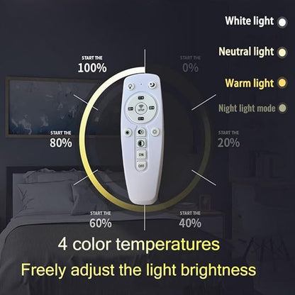 Cloud Shape Led Ceiling Light, 48Cm/19Inch, 36W, Yellow, with Remote Control 4 Color Temperatures,Adjustable Warm Light Eye Protection Bedroom Study/Kindergarten Ceiling Lights