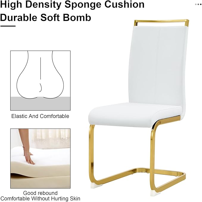 71" Glass Dining Table Set for 8, Dining Table Set for 8, Modern Kitchen Table and 8 Chairs,Tempered Glass Tabletop and MDF Base,Dining Room Table Set for 8