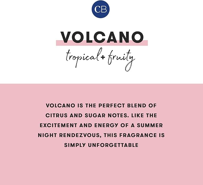 Capri Blue Scented Candles - Pattern Play Glass Jar Candles - Long Lasting Soy Wax Blend - Luxury Home Decor - Notes of Tropical Fruits & Sugared Citrus - Gifts for Women (Volcano, 19 oz)