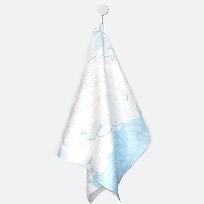 Eunzel Kitchen Tea Towel Quick Dry Microfiber Dish Towels 18x30 Snow Mountain