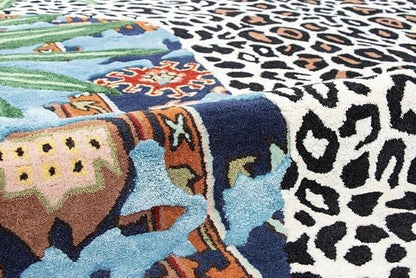 Hand Tufted Modern & Unique Animal Rugs 100% Wool, Soft and Durable Rugs for Your Living Room, Bedroom,Hall Or Any Room (Multi Colour X1, 9 X 12 Feet)