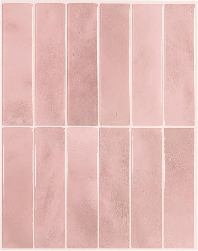 SMART TILES Peel and Stick Backsplash - 5 Sheets of 11.43" x 9" - 3D Adhesive Peel and Stick Tile Backsplash for Kitchen, Bathroom, Wall Tile