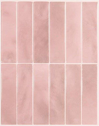 SMART TILES Peel and Stick Backsplash - 5 Sheets of 11.43" x 9" - 3D Adhesive Peel and Stick Tile Backsplash for Kitchen, Bathroom, Wall Tile