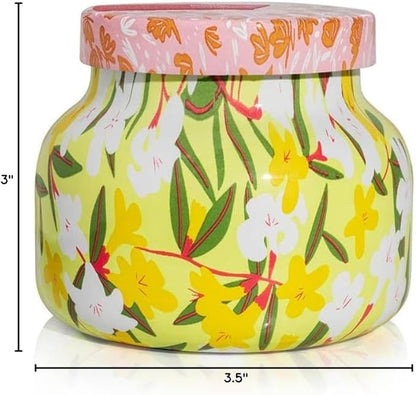 Capri Blue Scented Candles - Pattern Play Glass Jar Candles - Long Lasting Soy Wax Blend - Luxury Home Decor - Notes of Orchid, Jasmine, Gardenia & Floral Musk - Gifts for Women (Aloha Orchid, 8 oz)