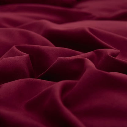 CLOTHKNOW Burgundy Queen Comforer Set 3Pcs Dark Red Bedding Comforer Sets Fluffy Comforter Queen Soft All Season Bedding Sets with 2 x Pillow Cases