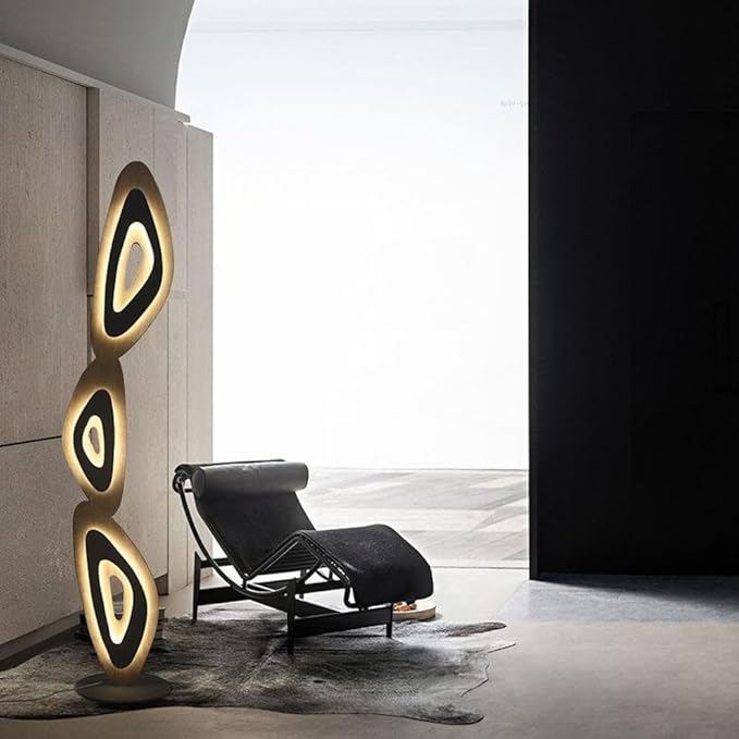 Grace Floor Lamp with Metal & Acrylic Design | Geometric Lighting Accent for Living Spaces