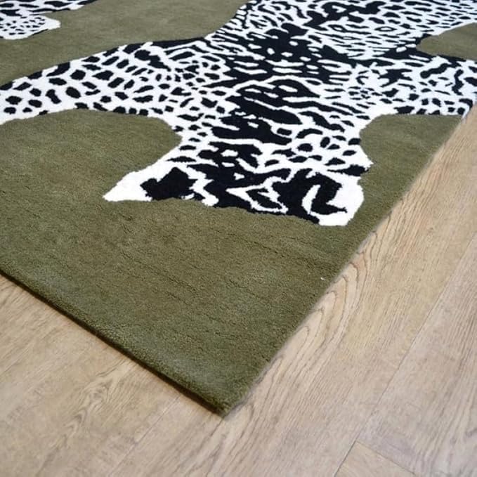 Hand Tufted Modern & Unique Animal Rugs 100% Wool, Soft and Durable Rugs for Your Living Room, Bedroom,Hall Or Any Room (Multi Colour T1, 10 X 14 Feet)
