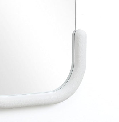 LuxenHome Asymmetrical Wall Mirror for Bathroom, 21.5"x40.5" Large C-Framed Wall Mounted Decorative Vanity Mirror for Living Room Bedroom Decor, Hanging Sculptures Accent for Entryway Hall Home Decor