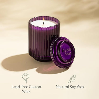 LA JOLIE MUSE Candles for Home Scented, Lavender Lilac Scented Candle, Natural Soy Wax, Luxury Jar Candles for Women, 80 Hours Long Burning, 12.3oz