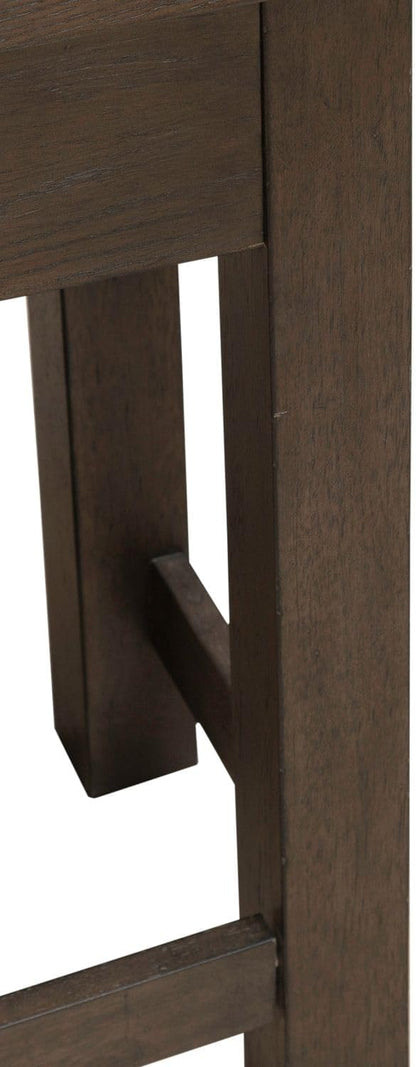 Liberty Furniture Cascade Falls Living Room Console Bar Table with Charging Station - Satin Espresso