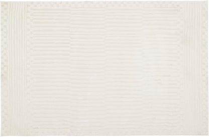 Revival Rugs Soloba 5'3"x7'10" Washable Area Rug for Living Room Bedroom - 100% Recycled Oeko-TEX Certified, Medium Pile, Beige, Cream