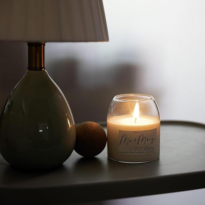 Wedding Gifts for Couples 2025, Bridal Shower Gifts for Couples Husband Wife, Newlywed Mr and Mrs - 8.50oz Soy Wax, Long-Lasting 60-Hours，Lavender