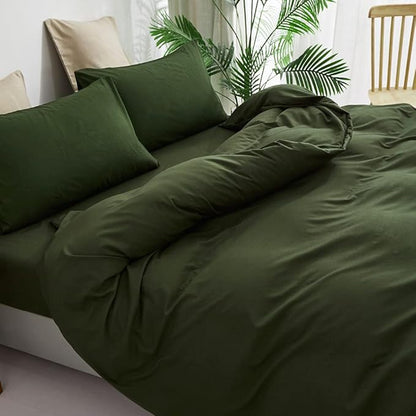 CLOTHKNOW Army Green Twin/Twin XL Comforter Set Green Bedding Comforter Sets Kids Boys Girls Comforter Soft Military Comforter with 2 x Pillow Cases