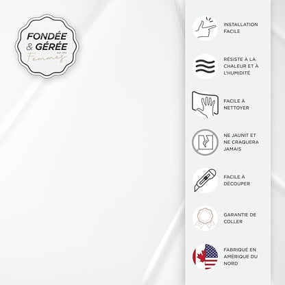 Smart Tiles Peel and Stick Backsplash - X-Large 5 Sheets of 22.56'' x 11.58'' - 3D Adhesive Peel and Stick Tile Backsplash for Kitchen, Bathroom, Wall Tile