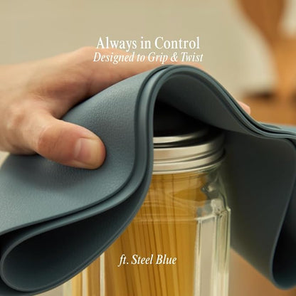 Chifon Beige Oval Silicone Placemats Set of 4 – Heat Resistant, Waterproof, Easy to Clean Non-Slip Modern Dining Table Mats – Premium Leather Textured Japandi Kitchen Decor (Grey Beige)