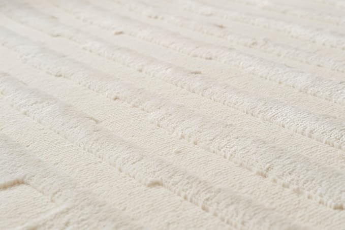 Revival Rugs Soloba 2'7"x9' Machine Washable Runner Rug for Hallway Entryway - 100% Recycled Oeko-TEX Certified, Medium Pile, Beige, Cream