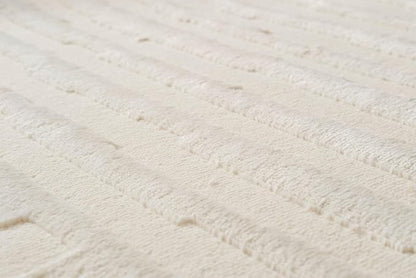 Revival Rugs Soloba 2'7"x9' Machine Washable Runner Rug for Hallway Entryway - 100% Recycled Oeko-TEX Certified, Medium Pile, Beige, Cream