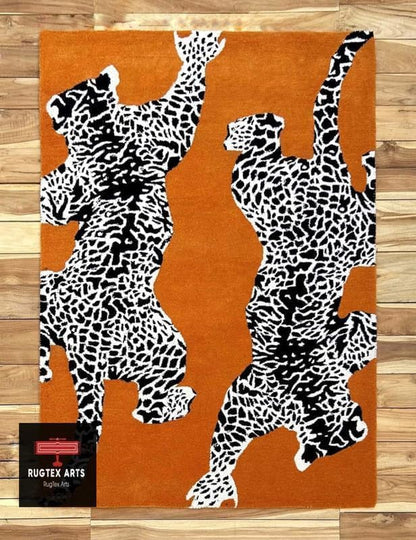 Hand Tufted Modern & Unique Animal Rugs 100% Wool, Soft and Durable Rugs for Your Living Room, Bedroom,Hall Or Any Room (Multi Colour B1, 12 X 15 Feet)